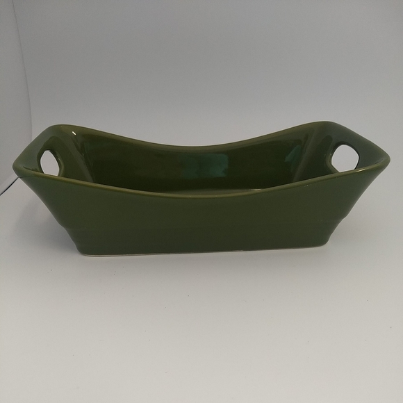 Olive Green attractive design rectangular roaster, Planter, Bowl 11" by … - Picture 1 of 9